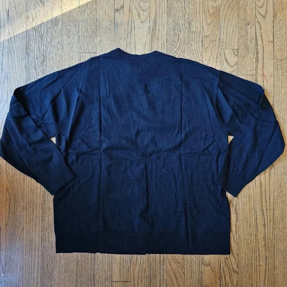 NWT! Banana Republic navy forever sweater cardigan size XL - Picture 2 of 5